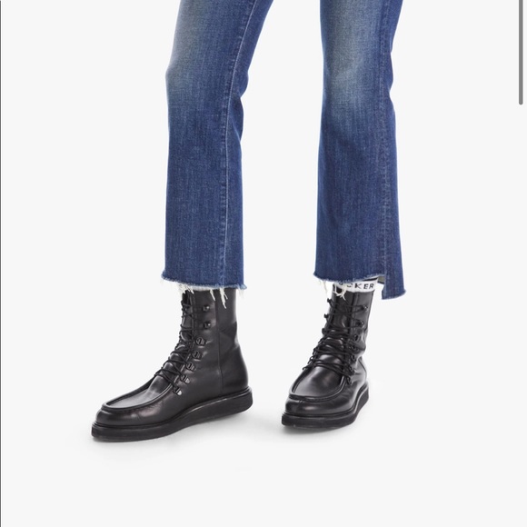 NWT MOTHER JEANS THE INSIDER CROP STEP FRAY GIRL CRUSH - Picture 4 of 10